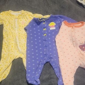 6 MONTH Baby Girl Sleepers. Carters, Koala Baby